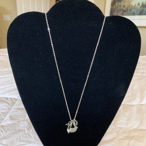 NWT Lia Sophia Shopping Spree Silver Necklace